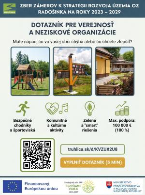 Dotazník pre verejnosť a neziskové organizácie 